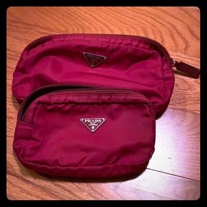 Set of 2 Prada make up bag